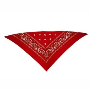 Lenço cowboy vermelho 80cm.