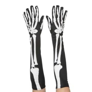 Luvas compridas esqueleto 50x12 cm.