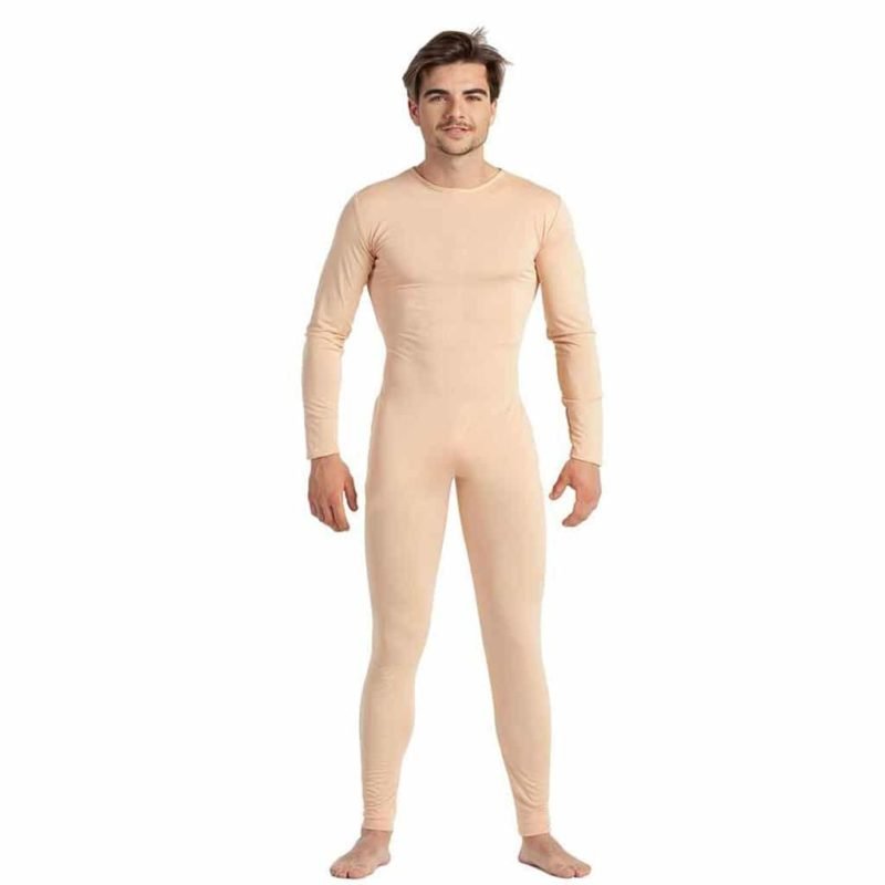 Macacão Carne Lycra Homem Fecho Traseiro