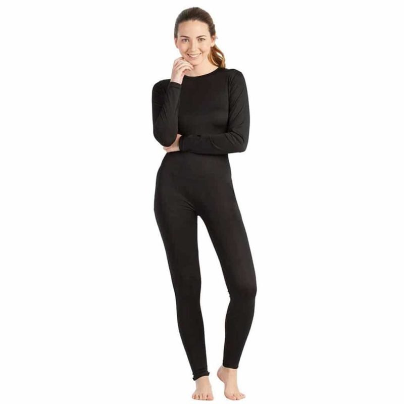 Macacão Preto Lycra Mulher Fecho Traseiro
