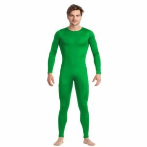 Macacão Verde Lycra Homem Fecho Traseiro