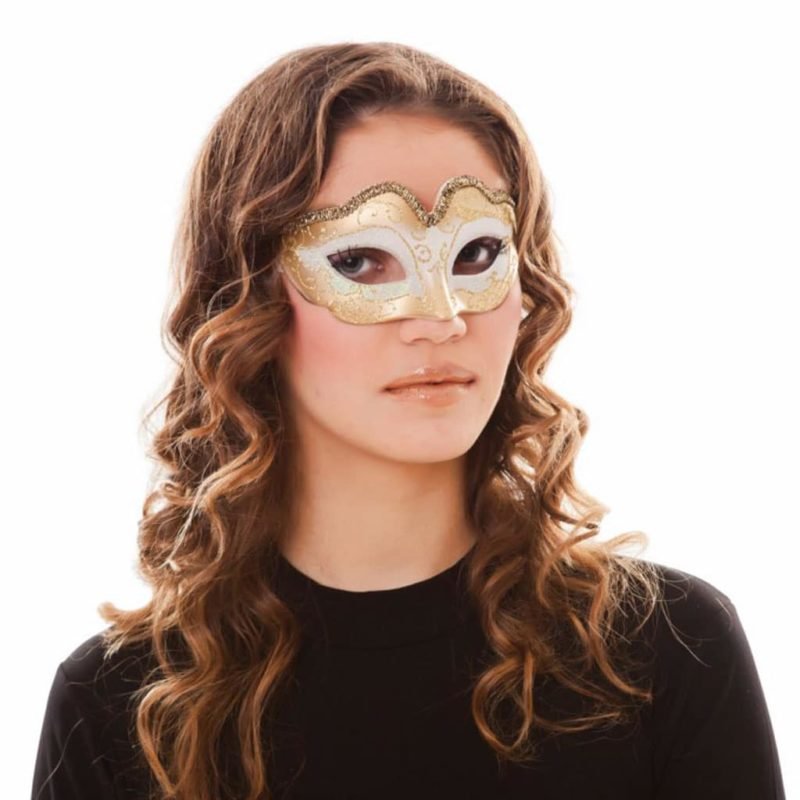 Mascarilha Branco Dourado (3 Unidades)