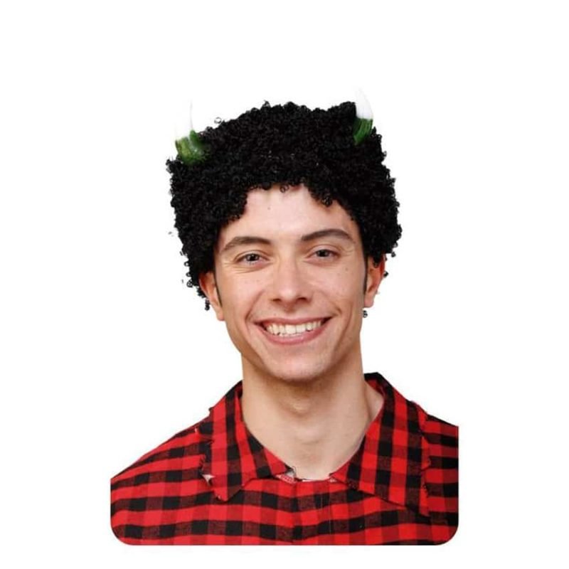 Peruca Caracóis com Chifres