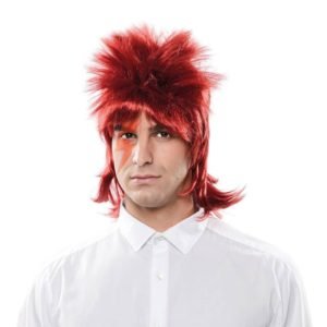 Peruca glam rock em caixa