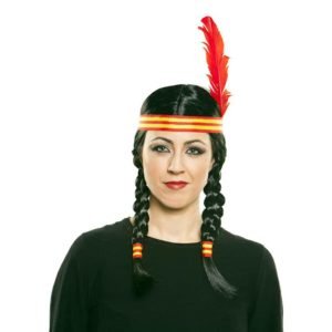 Peruca índia em caixa