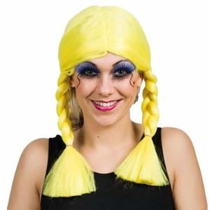Peruca Tranças Amarelo