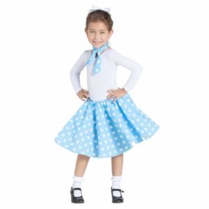 Saia Azul com Saiote e Lenço