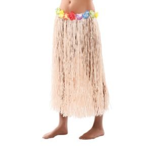 Saia Havaiana com Flores 80Cm (2 Unidades)