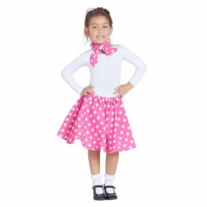 Saia Rosa com Saiote e Lenço