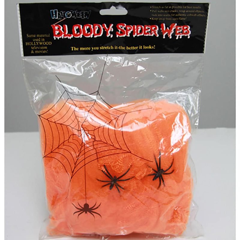 Teia Aranha Laranja com 2 Arranhas (6 Bolsas de 20Gr )