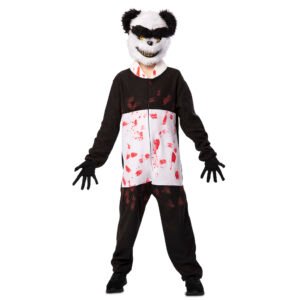 Fato de Panda Zombie Criança