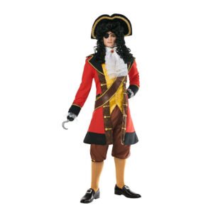 Fato de Pirata Capitão Hook para Homem