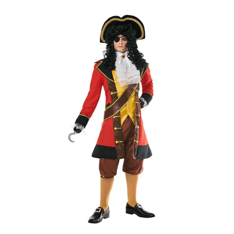 Fato de Pirata Capitão Hook para Homem