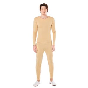 Maillot Bege de Spandex 2 Peças para Homem