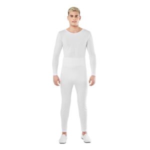 Maillot Branco de Spandex 2 Peças para Homem