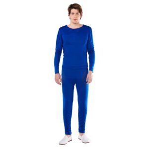 Maillot Azul de Spandex 2 Peças para Homem