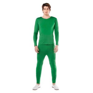 Maillot Verde de Spandex 2 Peças para Homem