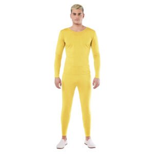Maillot Amarelo 2 Pçs de Spandex para Homem