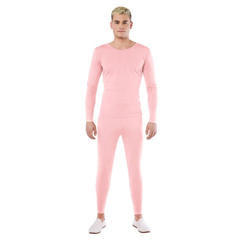 Maillot Rosa de Spandex 2 Peças para Homem