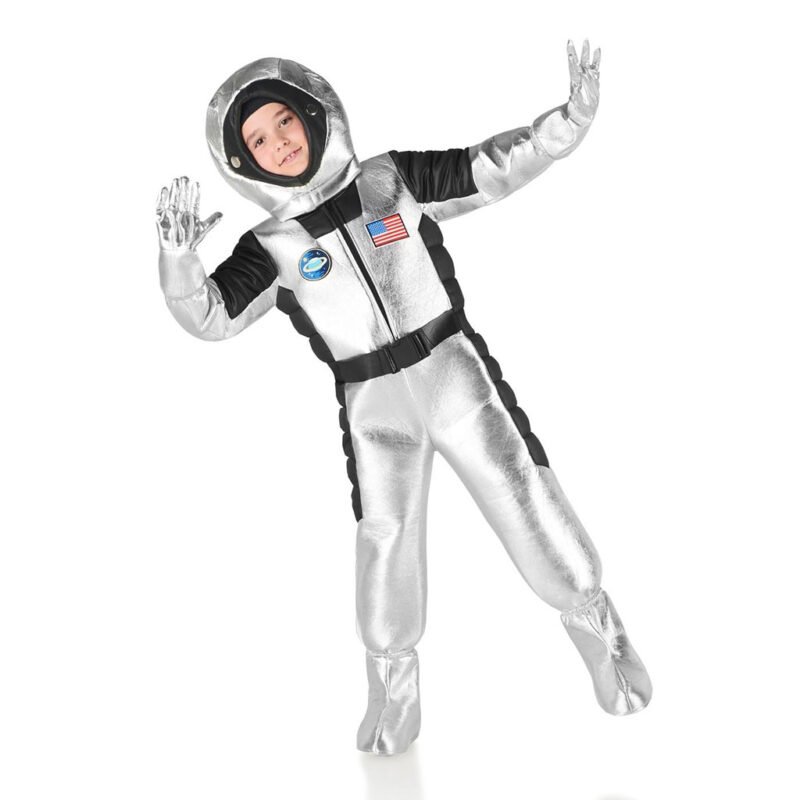 Fato de Astronauta Prateado para Crianças
