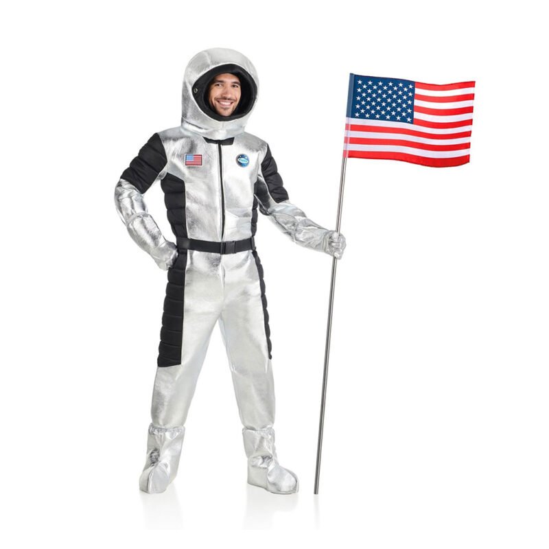 Fato de Astronauta Prateado para Adulto