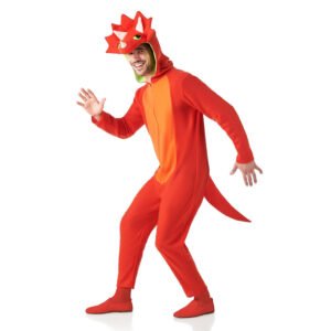 Fato de Dinossauro Tricerátops para Adulto