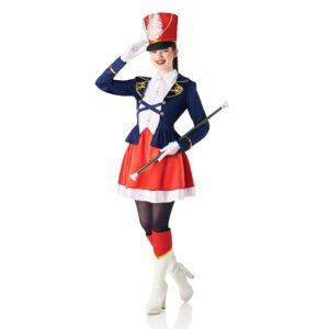 Fato de Majorette Azul para Mulher
