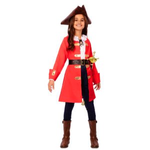 Fato de Capitã Pirata Hook Menina