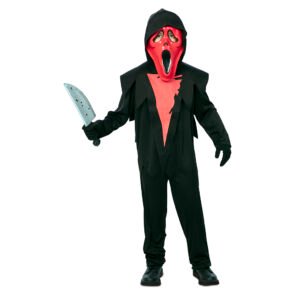 Fato de Fantasma Scream Vermelho Criança