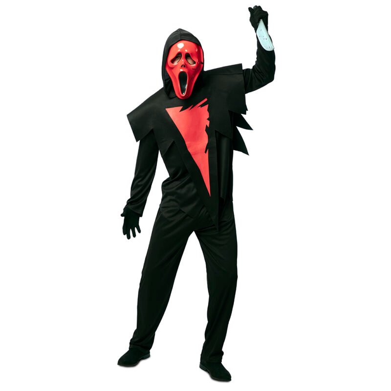 Fato de Fantasma Scream Vermelho Homem