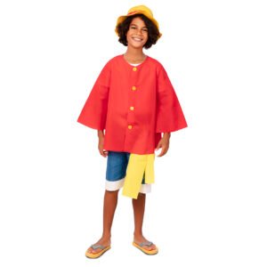 Fato de Luffy Chapéu de Palha Criança