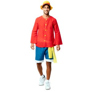 Fato de Luffy Chapéu de Palha Unissex