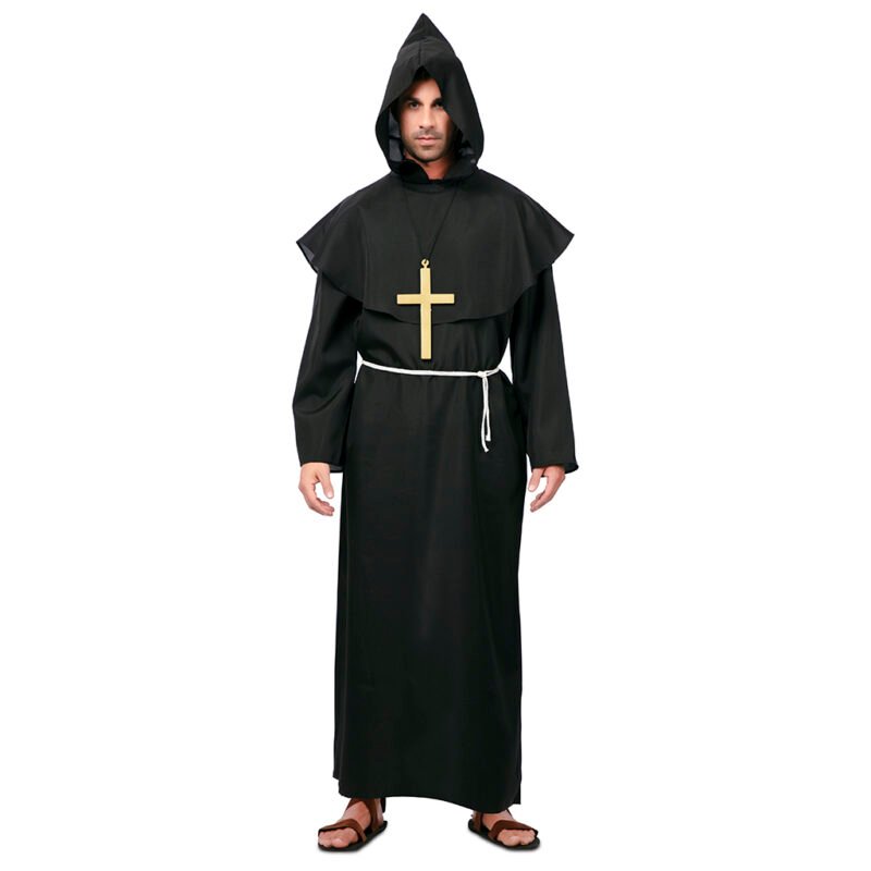 Fato de Monge Preto Homem