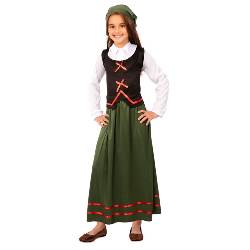 Fato de Pastora Verde Menina
