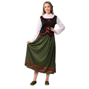 Fato de Pastora Verde Mulher