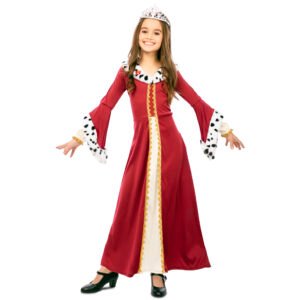 Fato de Rainha Medieval Luxe Menina