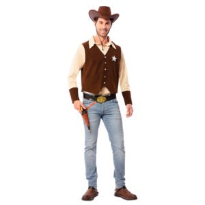 Fato de Xerife Cowboy Homem