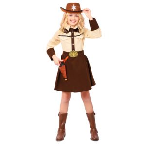 Fato de Xerife Cowgirl Menina