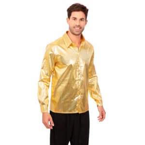 Camisa Dourada Metalizada Unissex