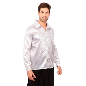 Camisa Prata Metalizada Unissex