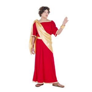 Fato de Senador Romano Vermelho Homem