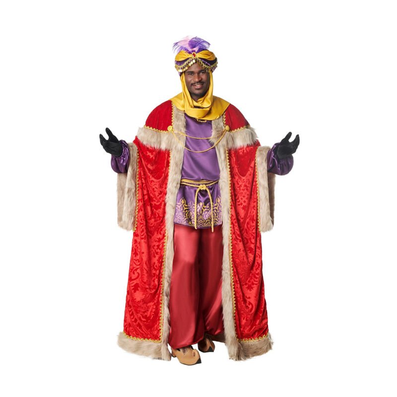 Fato de Rei Mago Baltazar Homem
